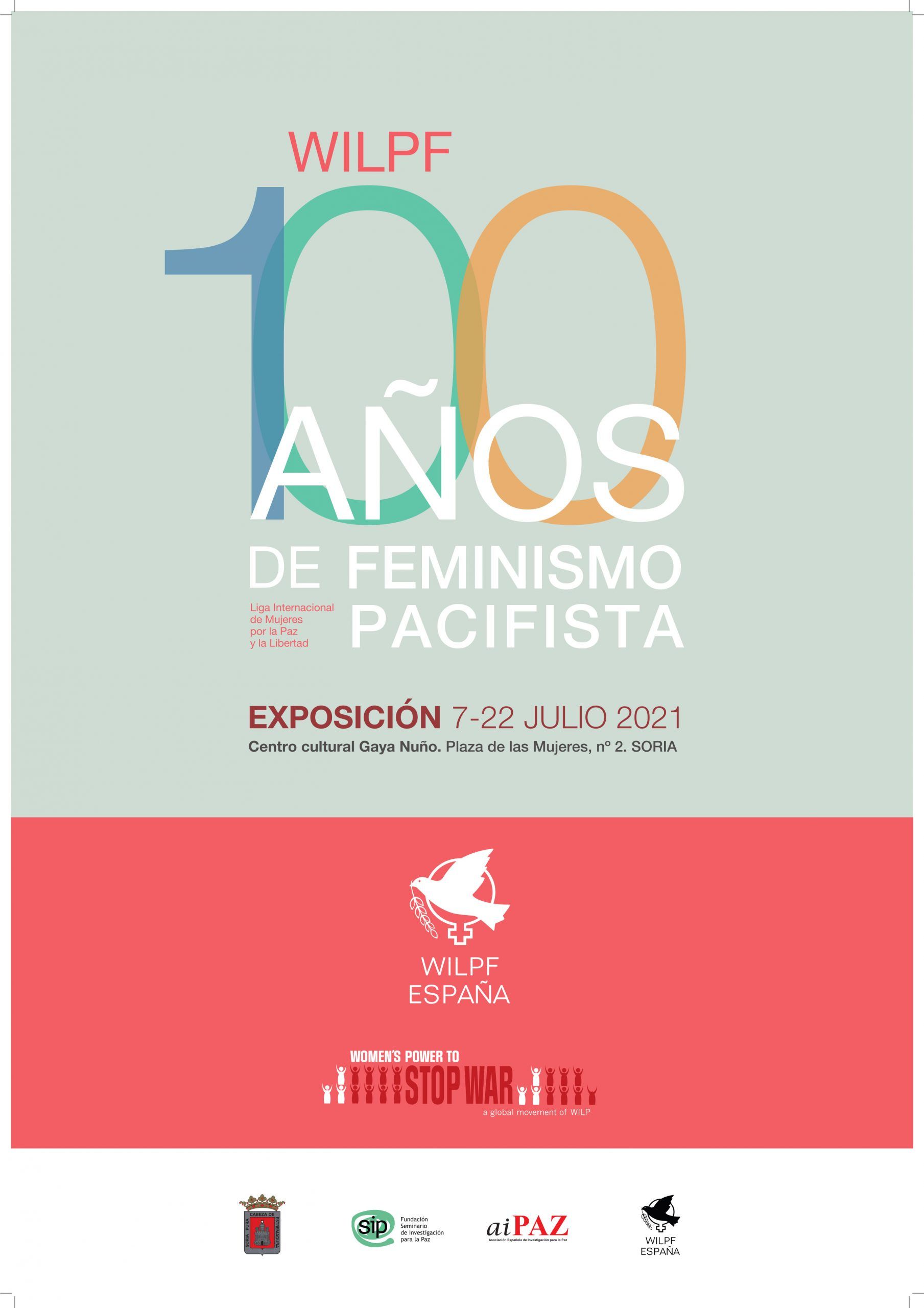 Cartel de la exposición '100 años de feminismo pacifista'