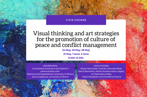 Curso: Visual Thinking y estrategias artísticas para la promoción de una cultura de paz y la resolución pacífica de los conflcitos